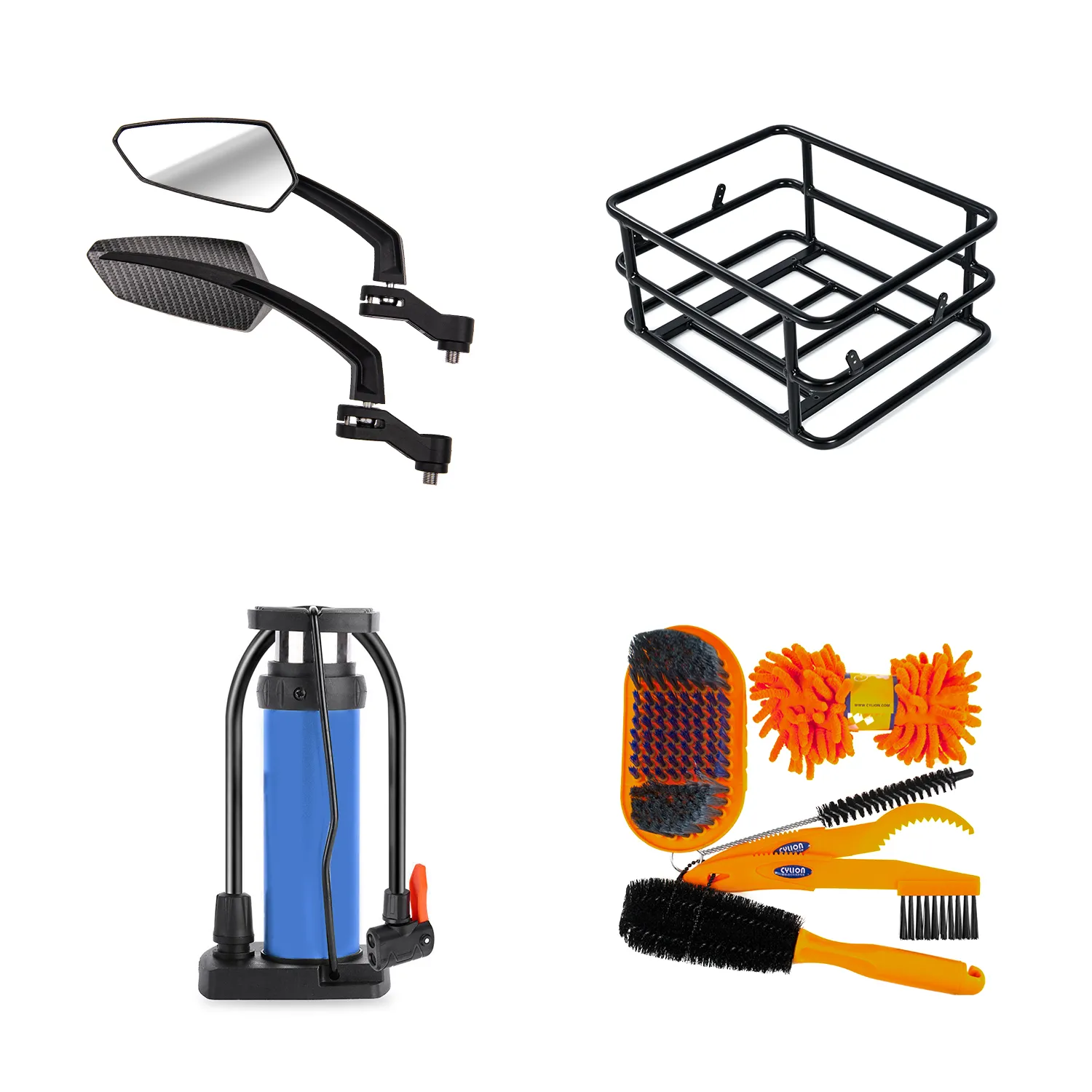 Citytri Pack (Mirrors, Rear Rack, Cleaning Tool, Bike Pump)